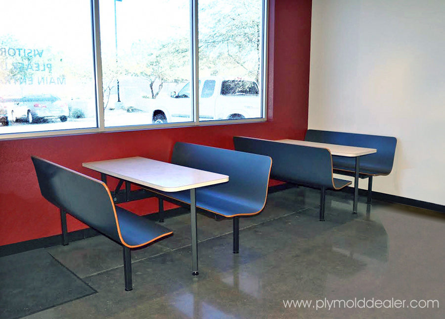 Plymold Seating Dealer Laminated Plastic Booth Seating